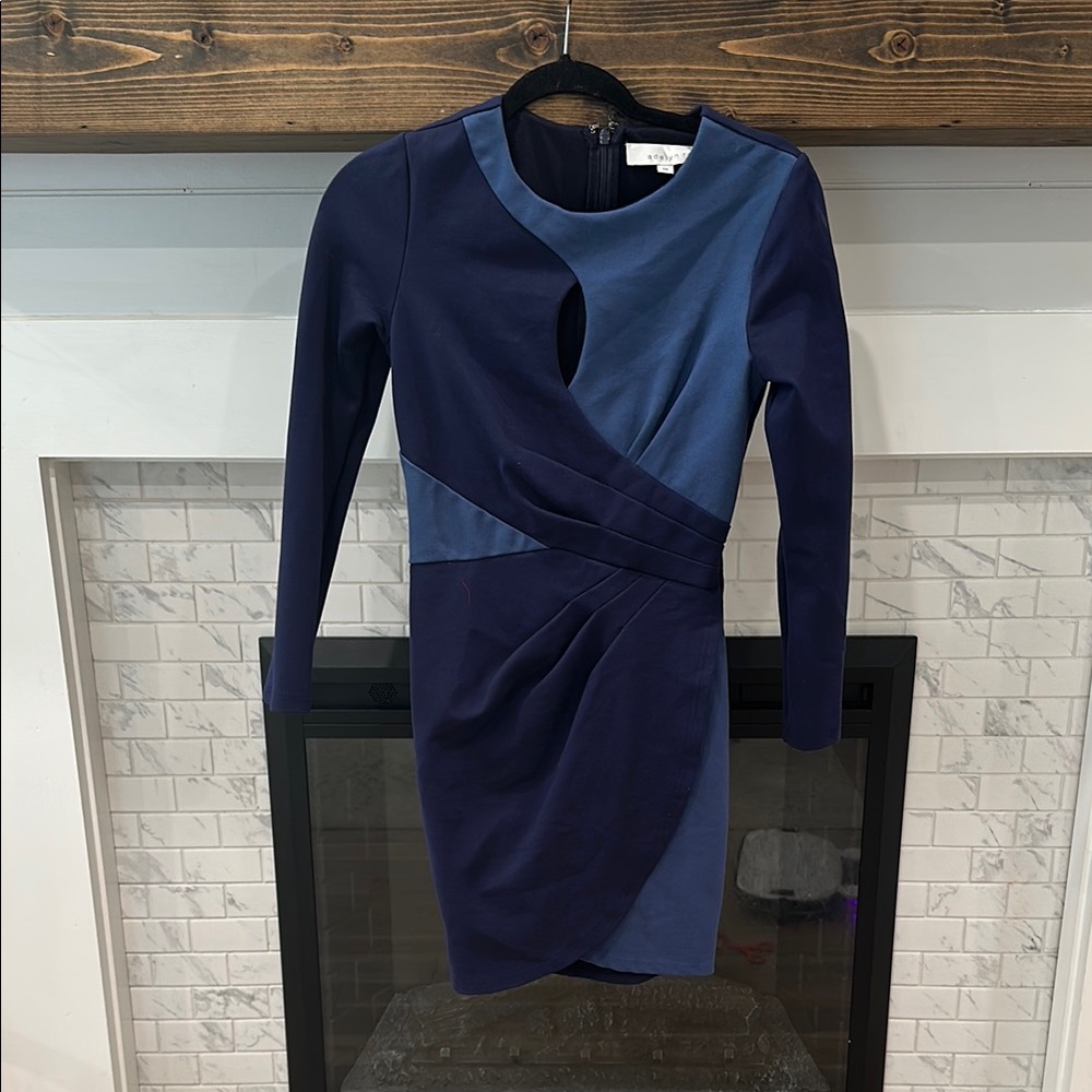 Adelyn Rae Blue Long Sleeve Body on Dress 2 for $20